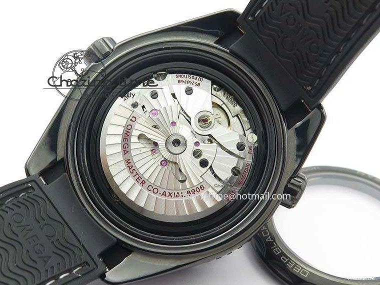 0407 Planet Ocean 45mm Real Ceramic BP-Maker Best Edition Black Dial On Nylon Rubber Strap A TopPick 8185